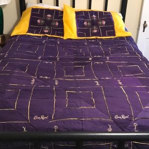 Handmade full size crown royal quilt